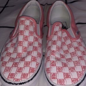 Brand new never worn pink vans